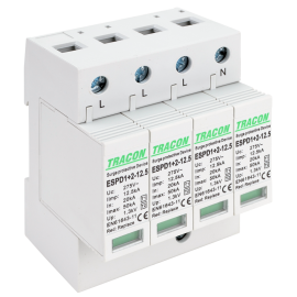 Descărcător de supratensiuneT1+T2,AC,elem. mod. înlocuibil