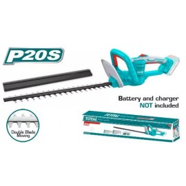 TOTAL - TRIMMER ELECTRIC PENTRU TUNS GARD VIU - LI-ION - 20V (NU INCLUDE ACUMULATOR SI INCARCATOR)