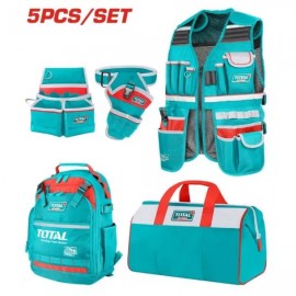 TOTAL - SET TRANSPORT UNELTE 5 PIESE (RUCSAC, GEANTA,VESTA,CENTURA,SUPORT BORMASINA)