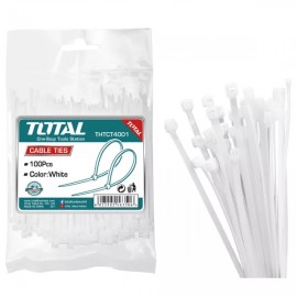 TOTAL - COLIERE DE PLASTIC - 100BUC - 7.2X400MM NYLON 66